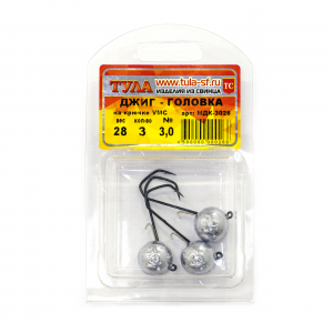 Тула Джиг-головка на крючке VMC №3/0 (24гр)